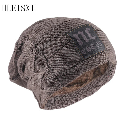 Fashion Letter Knitted Beanie for Men and Women