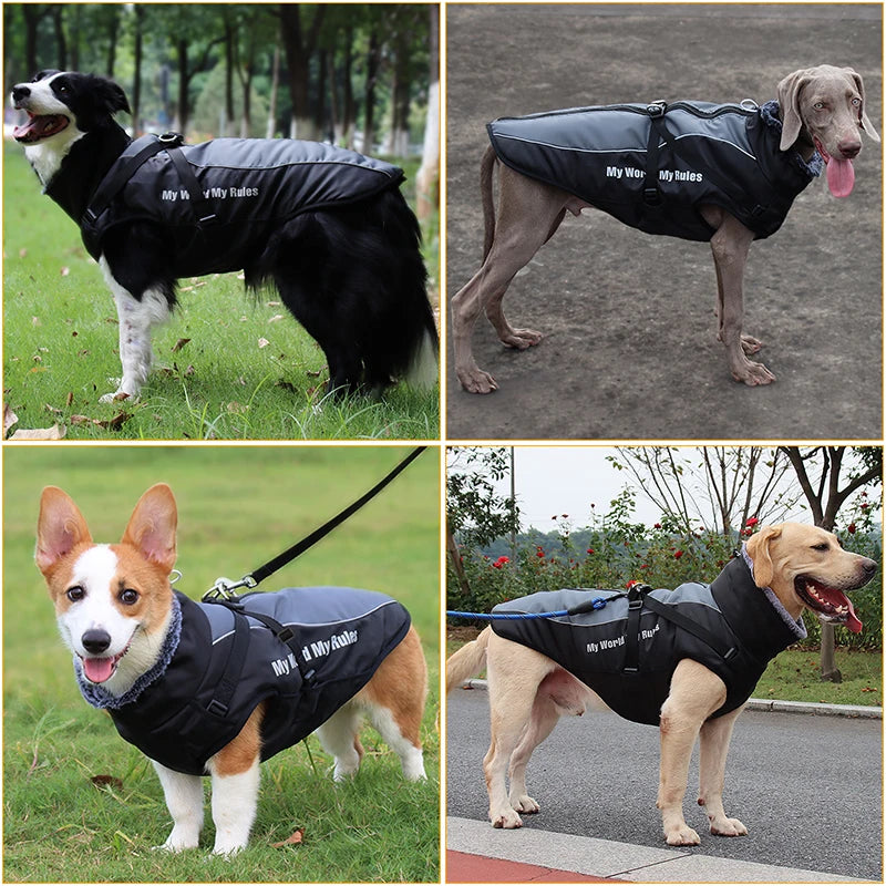 Fur Winter Jacket for Dogs