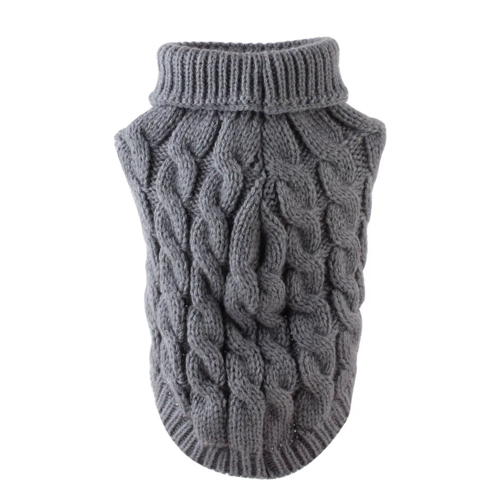 Cosy-Turtleneck Knitted Sweater for Small Pets