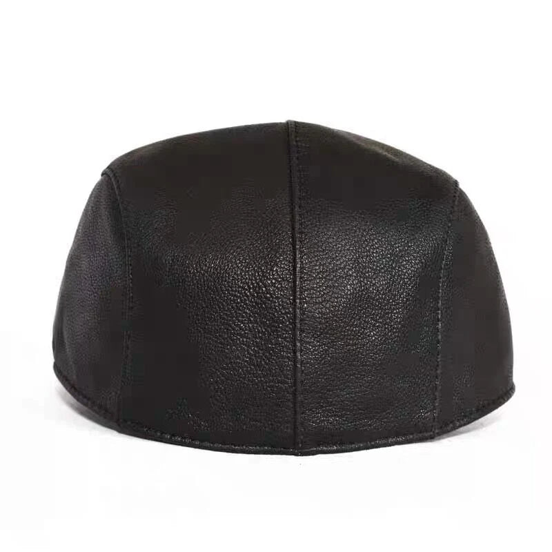 Leather Hat for Winter Season