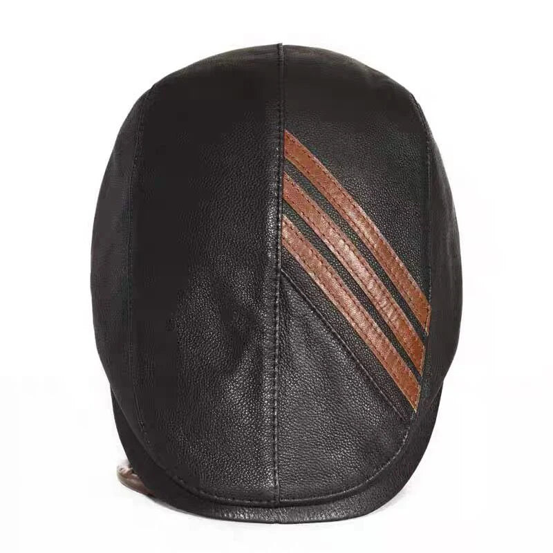 Leather Hat for Winter Season