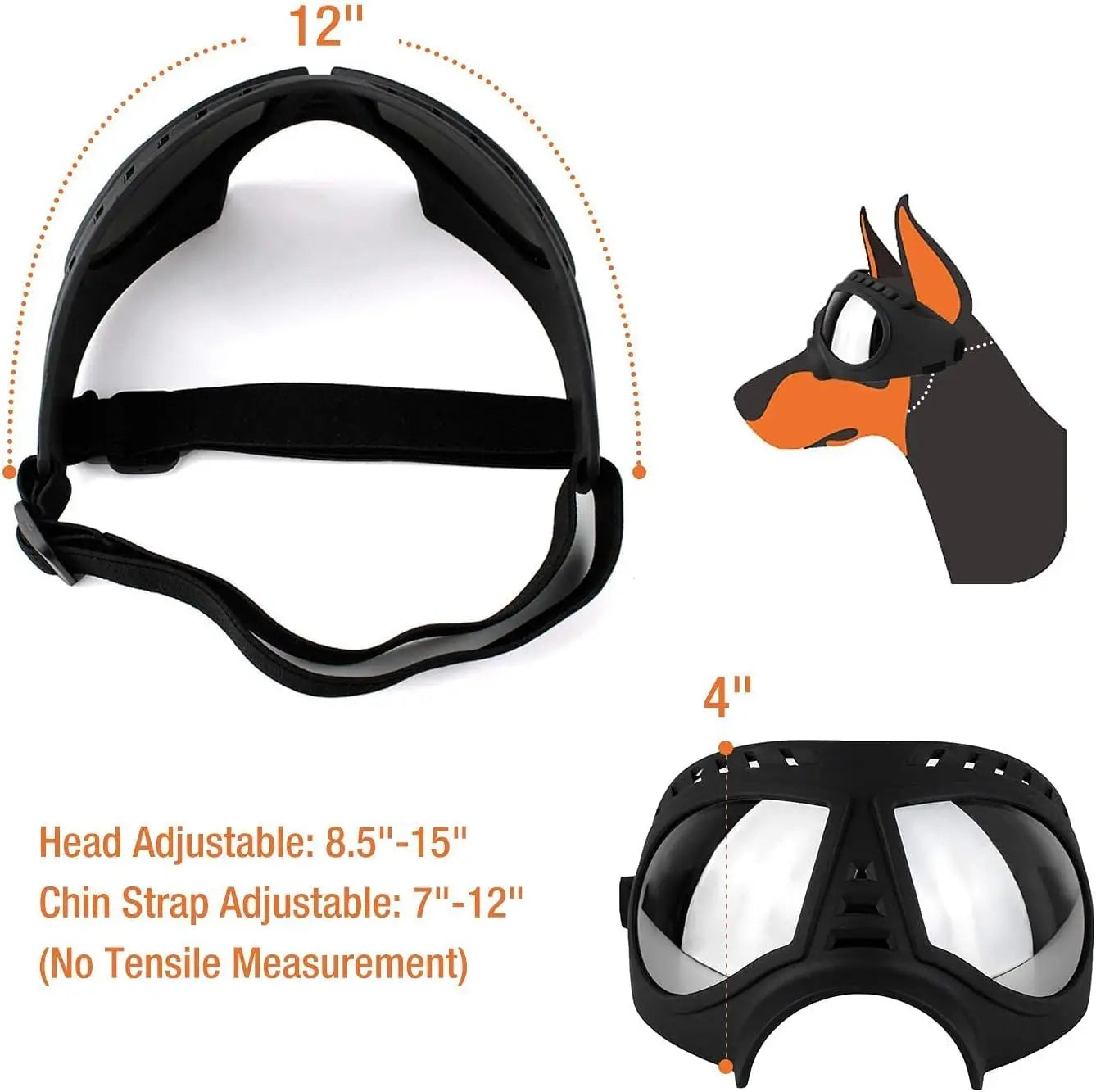 Anti-UV Transparent Sunglasses for Large Dog